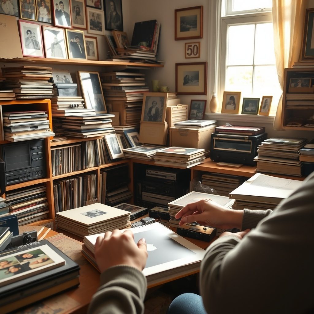 Family memories digitization studio
